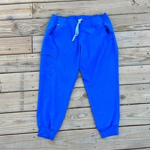 Royal blue figs scrub bottoms  XXL petite